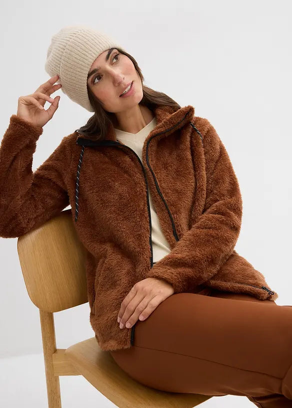 Veste en polaire peluche, bonprix