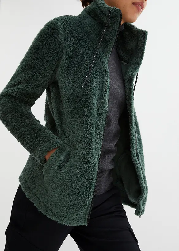 Veste en polaire peluche, bonprix