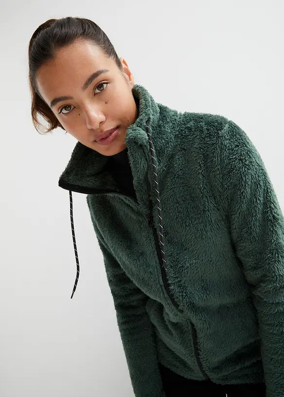 Veste en polaire peluche, bonprix