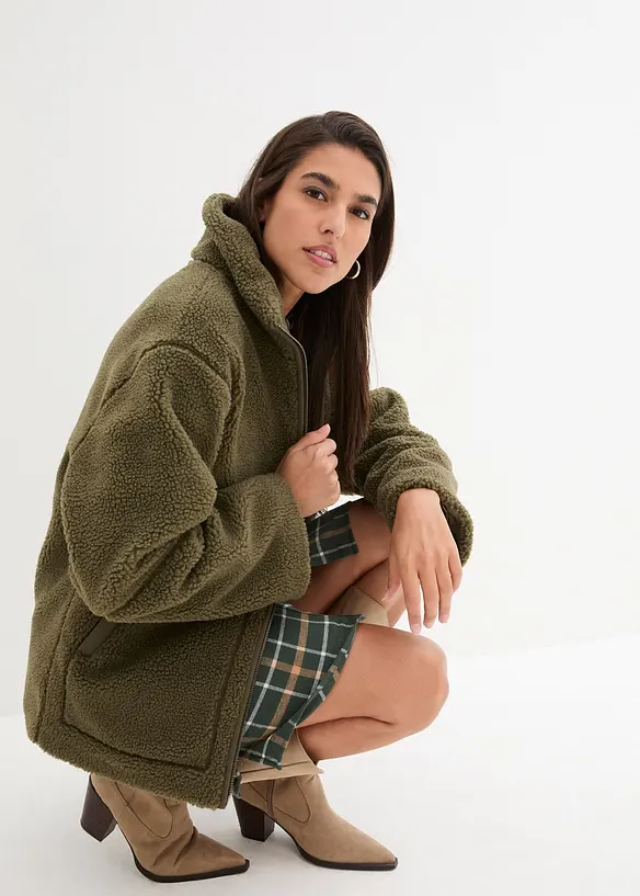 Veste en sherpa doubl&eacute;e, bonprix