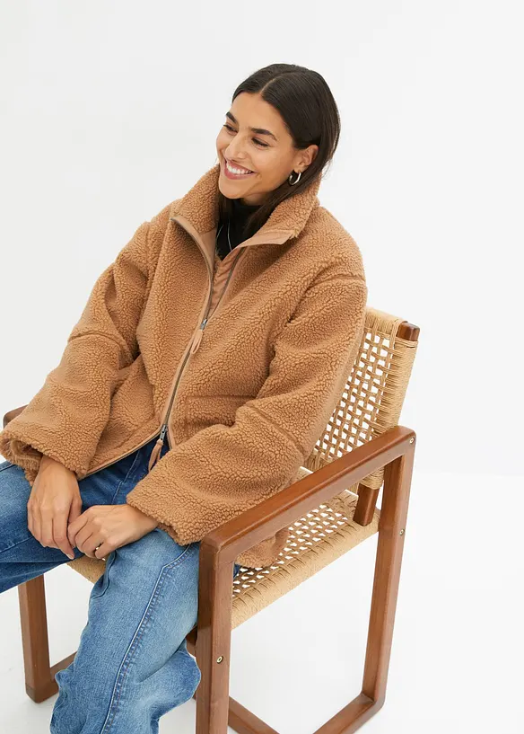 Veste en sherpa doubl&eacute;e, bonprix