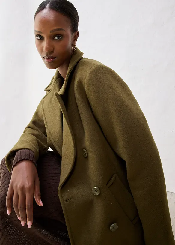 Caban en laine, bonprix