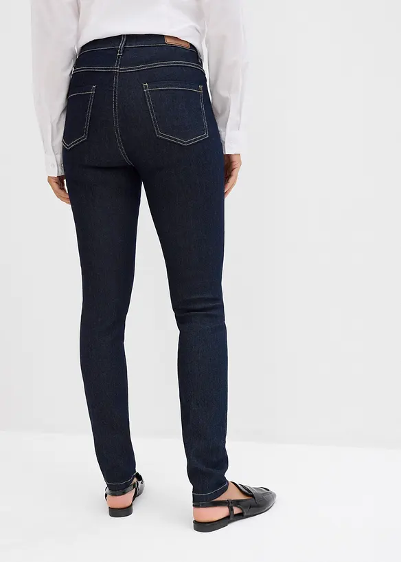 Jean skinny taille mi-haute, extensible, bonprix