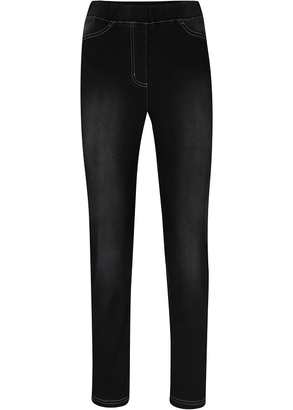 Jegging taille haute en mati&egrave;re thermique l&eacute;g&egrave;rement &eacute;lastique, taille confortable, bonprix
