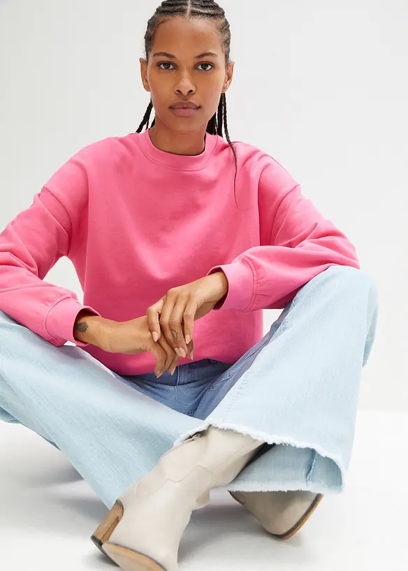 Jean large taille haute, bonprix