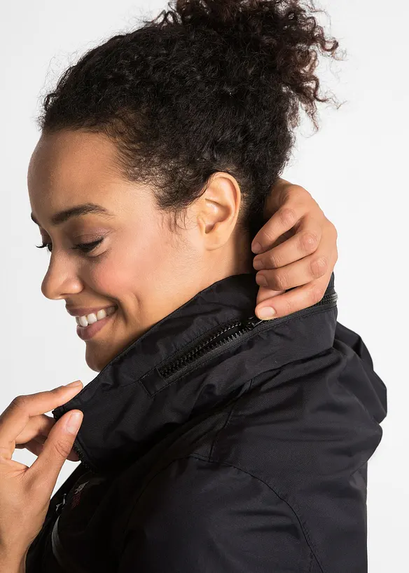 Parka de mi-saison imperm&eacute;able &agrave; capuche, style 2-en-1, bonprix