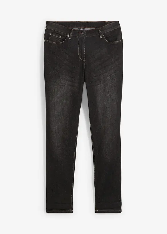 Jean boyfriend taille mi-haute, extensible, bonprix