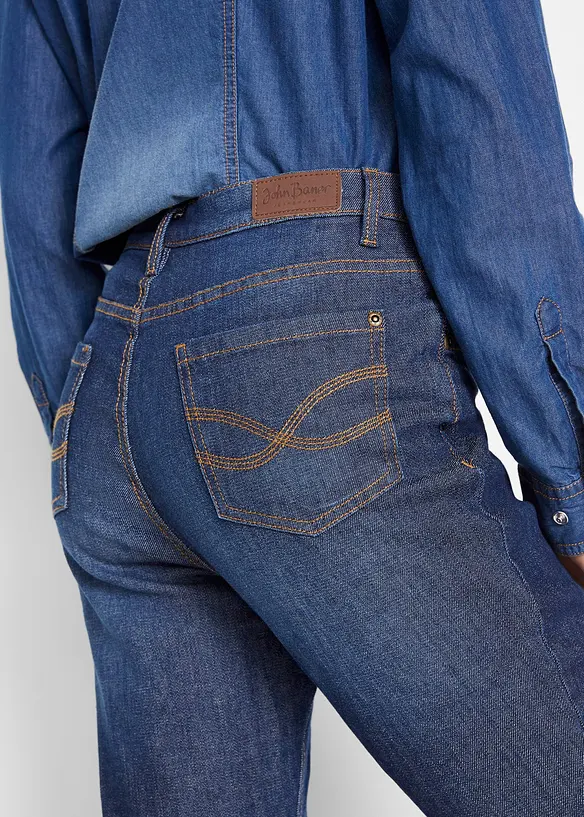 Jean bootcut taille haute, thermique, bonprix