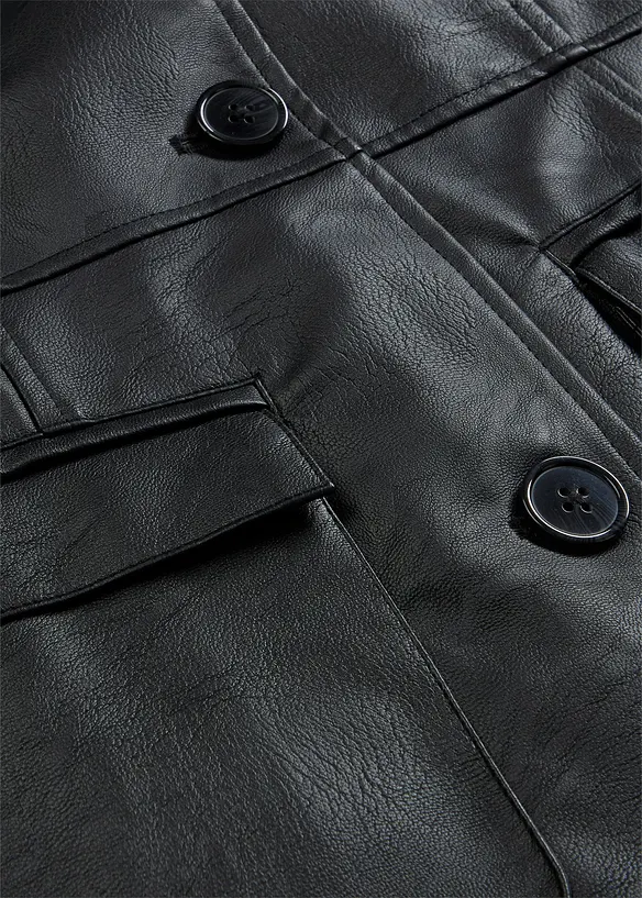 Manteau avec revers, cintr&eacute;, bonprix