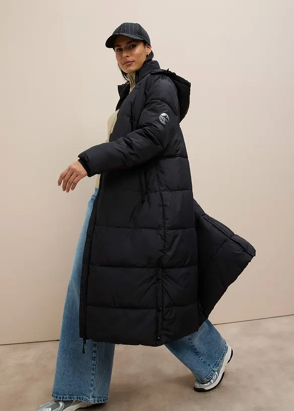 Doudoune longue d&eacute;perlante, bonprix