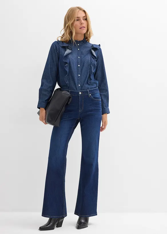 Jean flare taille mi-haute, bonprix