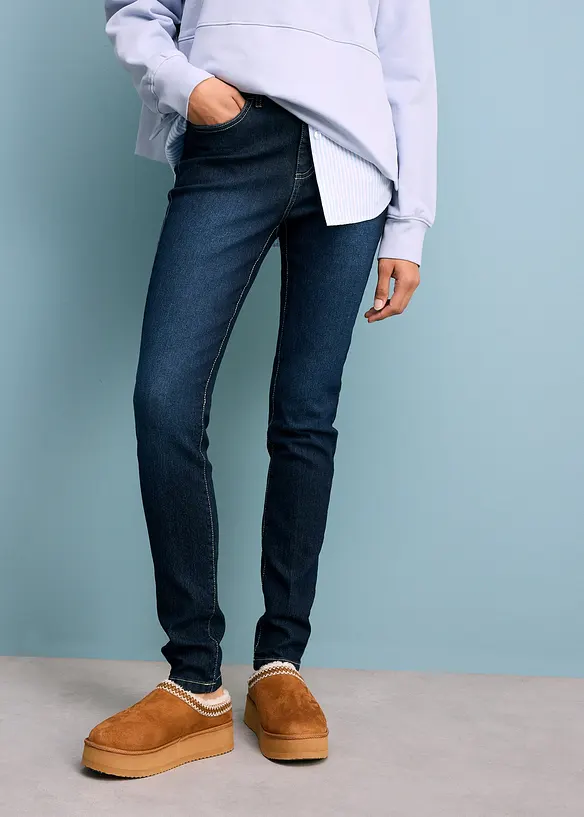 Jean skinny taille mi-haute, extensible, bonprix