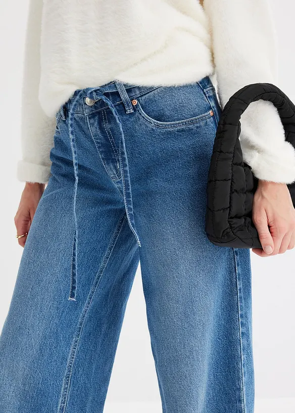 Jean large taille mi-haute, bonprix