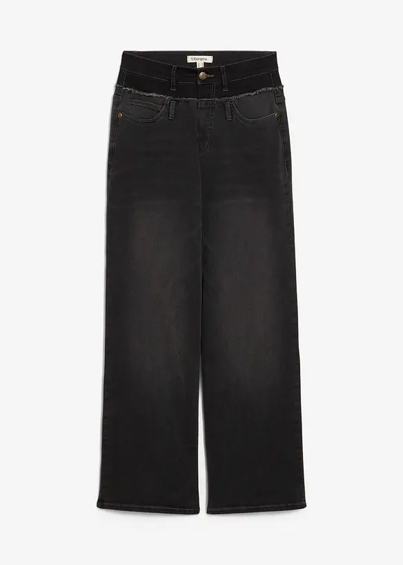 Jean large taille haute, bonprix