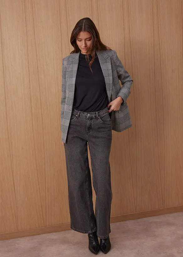 Jean large taille mi-haute, bonprix