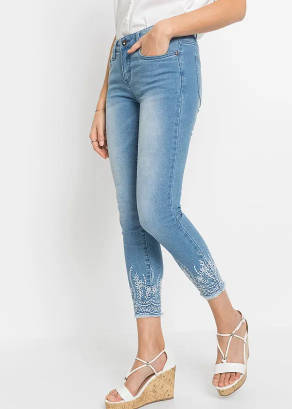 Jean skinny, taille mi-haute, bonprix