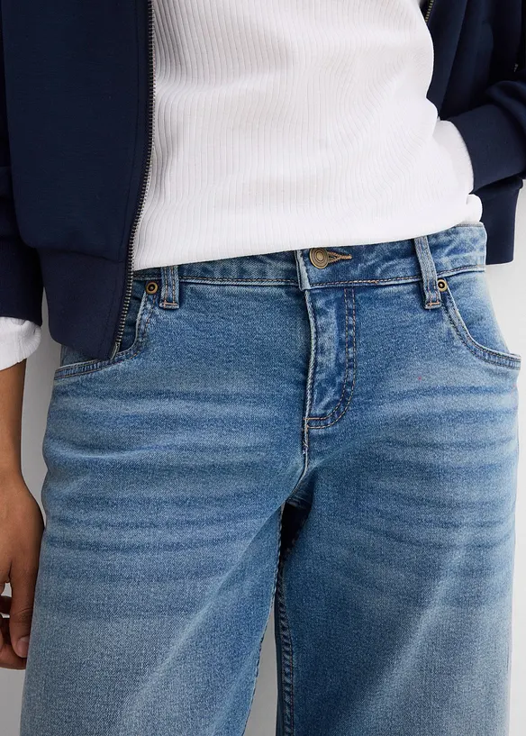 Jean barrel, taille mi-haute, bonprix