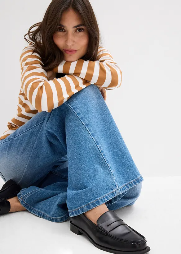 Jean large taille mi-haute, bonprix