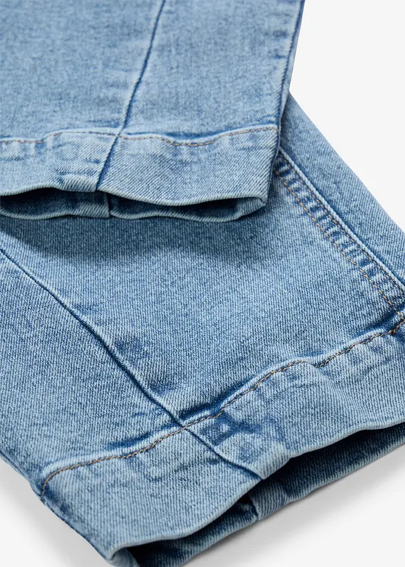 Jean barrel taille mi-haute, cropped, bonprix