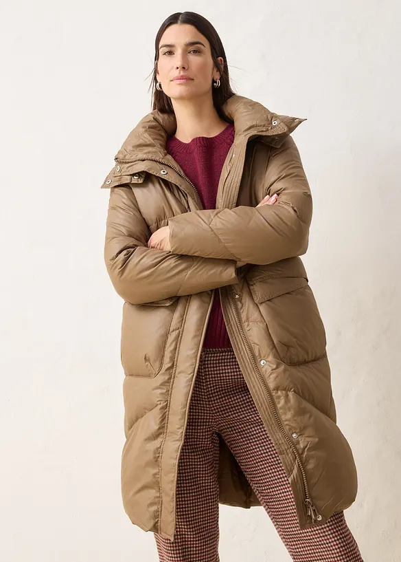 Doudoune longue d&eacute;perlante, bonprix