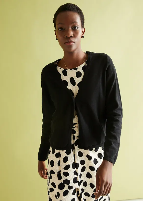 Gilet simple en fine maille, bonprix