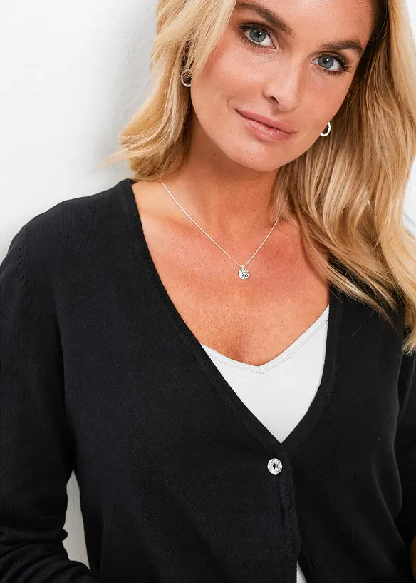 Gilet simple en fine maille, bonprix