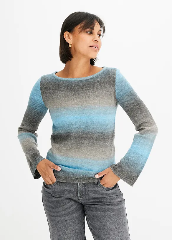 Pull &agrave; d&eacute;grad&eacute; de couleurs, bonprix