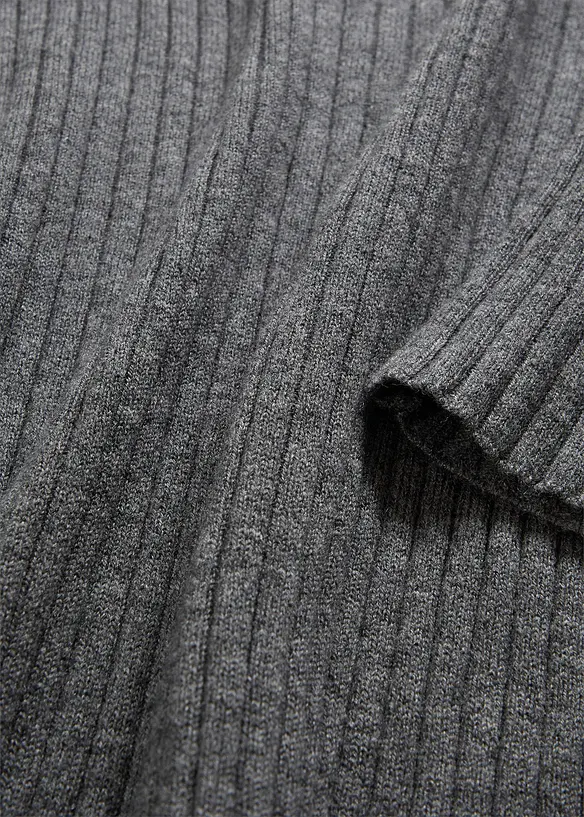 Pull c&ocirc;tel&eacute; en laine m&eacute;rinos, bonprix