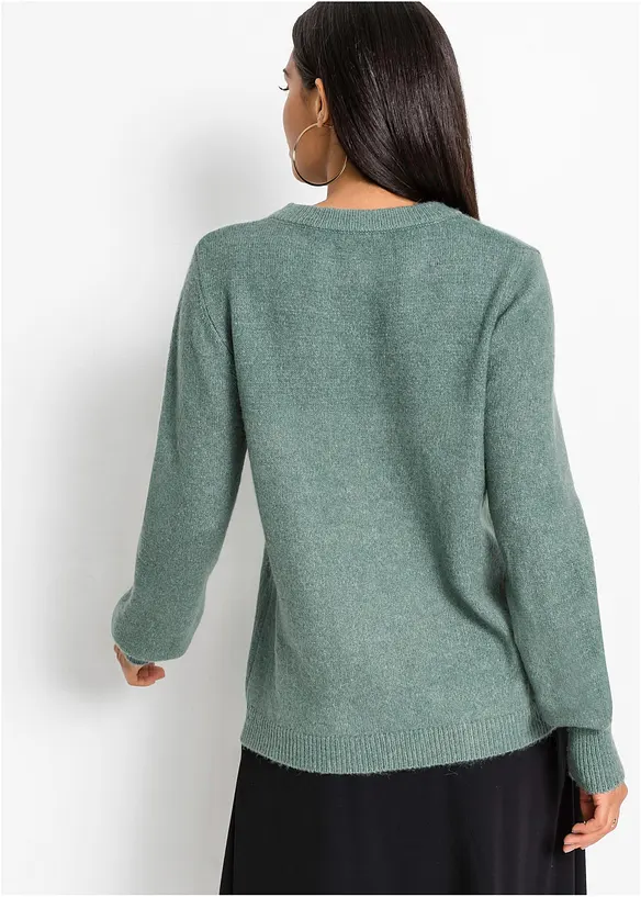 Pull &agrave; manches ballon, bonprix