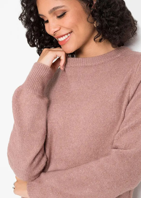 Pull &agrave; manches ballon, bonprix