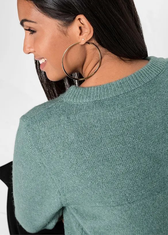 Pull &agrave; manches ballon, bonprix