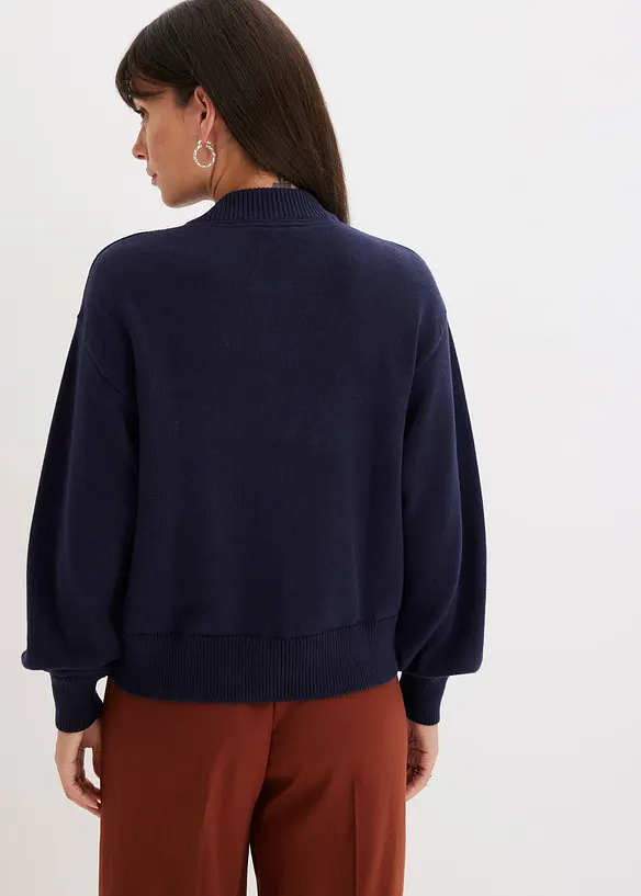 Gilet en maille 100% coton, bonprix