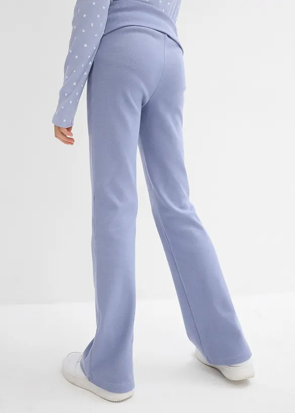 Pantalon en jersey de coton c&ocirc;tel&eacute;, bonprix