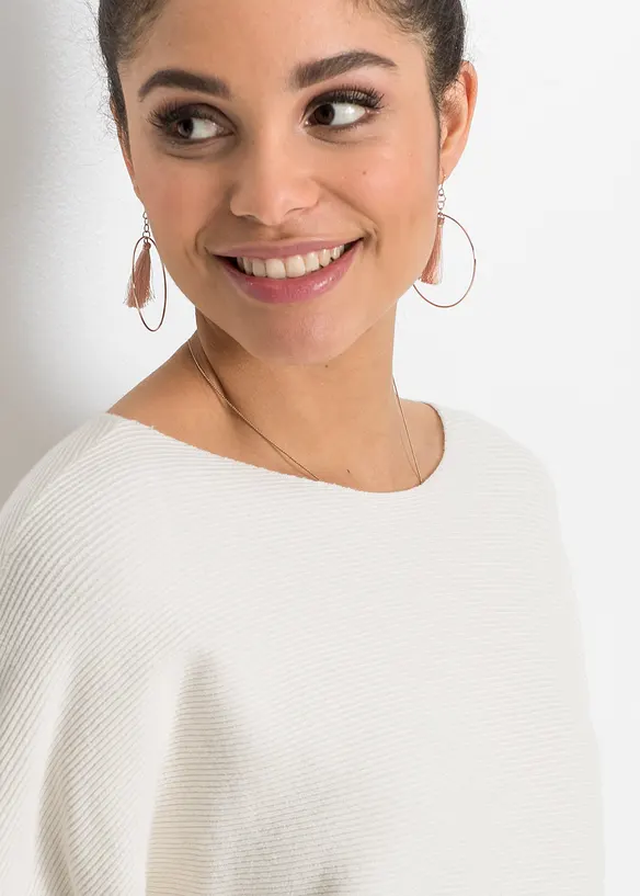 Pull oversize c&ocirc;tel&eacute;, bonprix