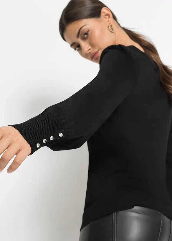 Pull en fine maille, viscose majoritaire, bonprix