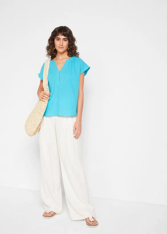 Blouse en gaze 100% coton, bonprix