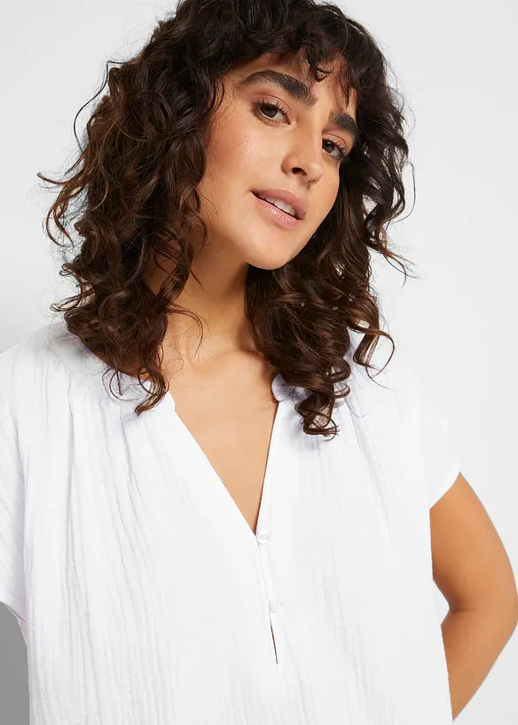 Blouse en gaze 100% coton, bonprix