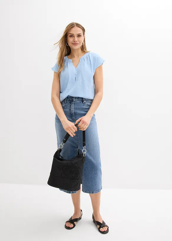 Blouse en gaze 100% coton, bonprix