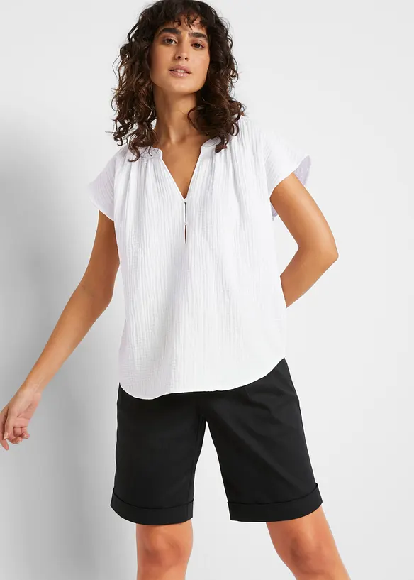 Blouse en gaze 100% coton, bonprix