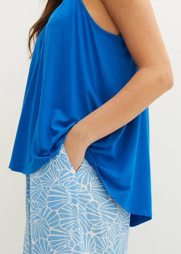 Top &agrave; fines bretelles en viscose fluide, bonprix