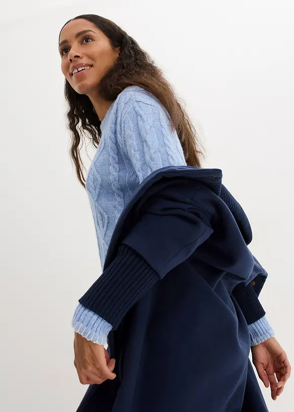 Pull en grosse maille torsad&eacute;e, bonprix