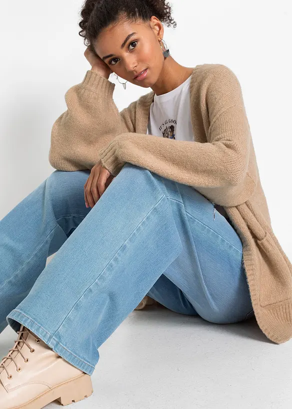 Gilet en maille oversize, bonprix