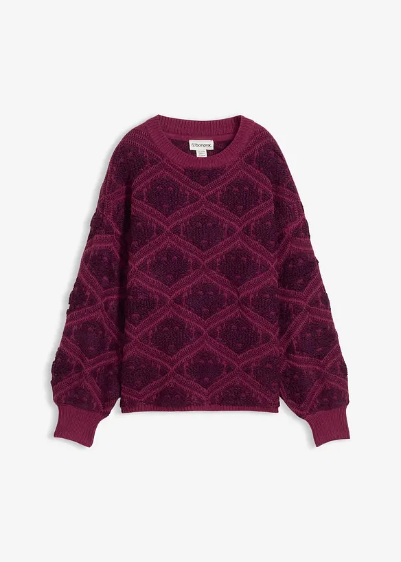 Pull en maille boxy, bonprix