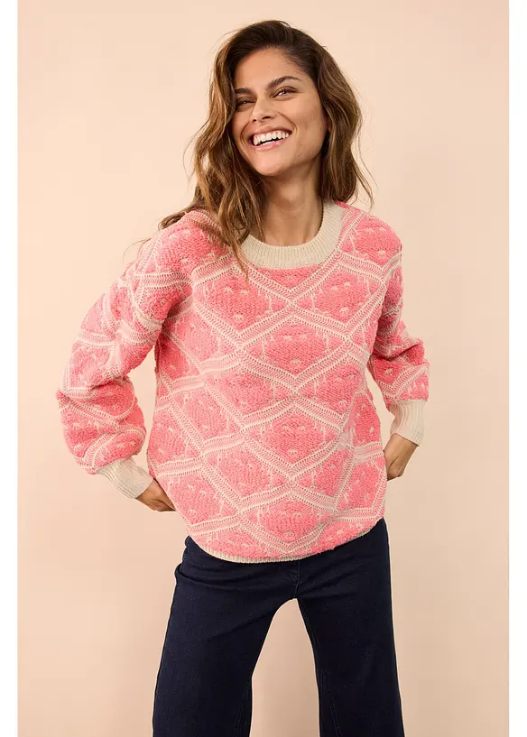 Pull en maille boxy, bonprix