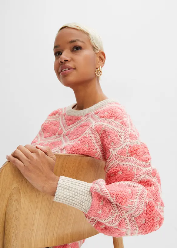 Pull en maille boxy, bonprix