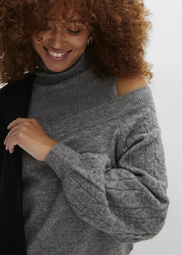 Pull &eacute;paules d&eacute;nud&eacute;es, bonprix