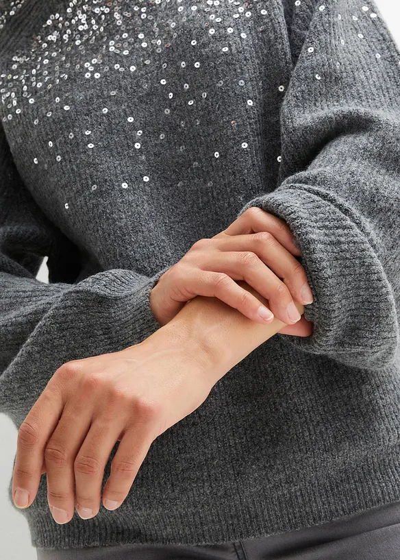 Pull &agrave; sequins, bonprix