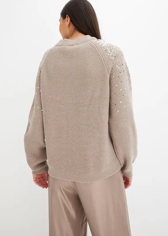 Pull &agrave; sequins, bonprix
