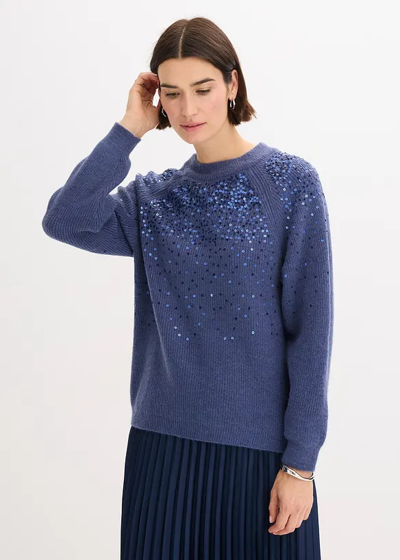 Pull &agrave; sequins, bonprix