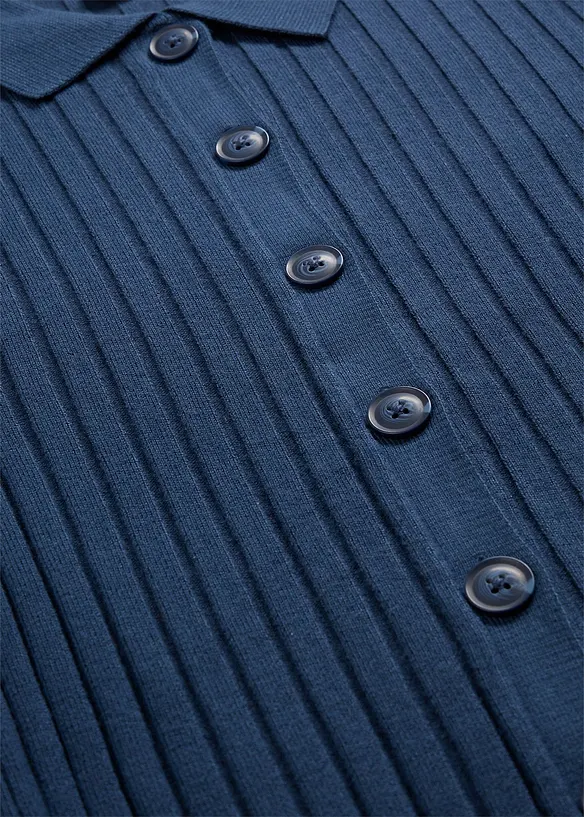 Gilet en maille c&ocirc;tel&eacute;e, bonprix